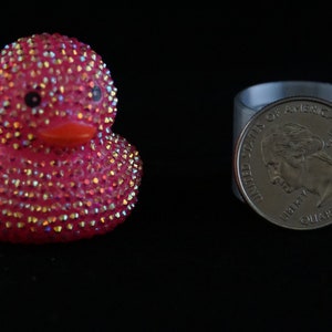 Pink Rhinestone Rubber Duck