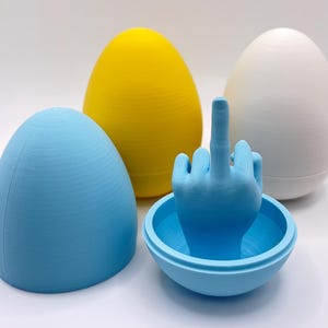 Surprise Middle Finger Egg – Funny 3D Printed Gag Gift Spheres with Unique Designs