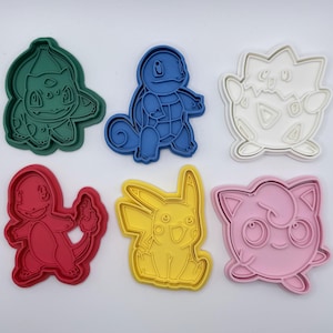 Gaming Character Cookie Cutter Set | Game Party Baking Molds