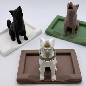 Akita Ring Holder | Dog Lover Gift | Jewelry Tray | Engagement Ring Holder | Akita Decor