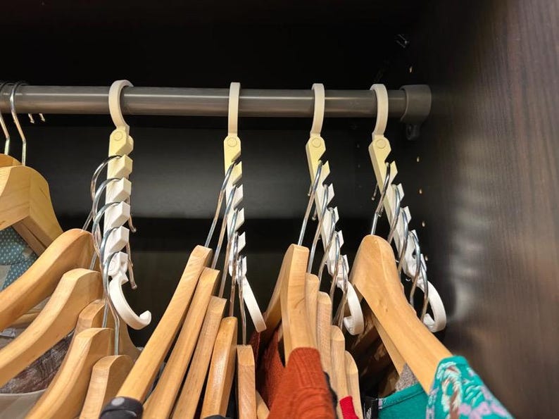 Space-saving Clothes Hanger Organizer - Pack of 5 - Hanging - Etsy