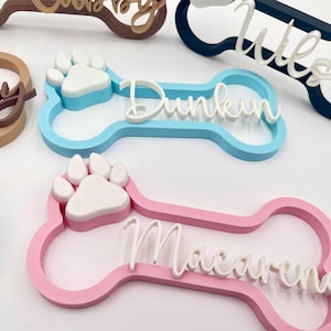 Personalized Dog Sign | Custom Name Sign | Puppy Tag | Food Sign | Wall Decor | Personalized Sign | Pet Gifts | Gift | Mom | Pup | Dog Crate image 8