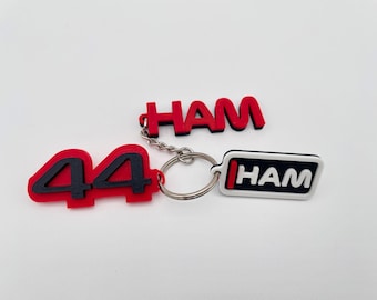 Driver Keychain Lewis Hamilton Edition | Motorsport Keyring | Gifts | 44 |
