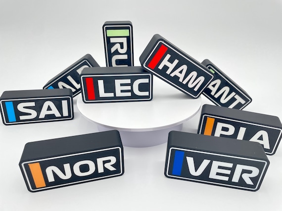 Motorsport Driver Lightbox | Personalized | Custom Gift | Racing | Hamilton | Lando | Verstappen | Piastri | Sainz | Leclerc | 2025