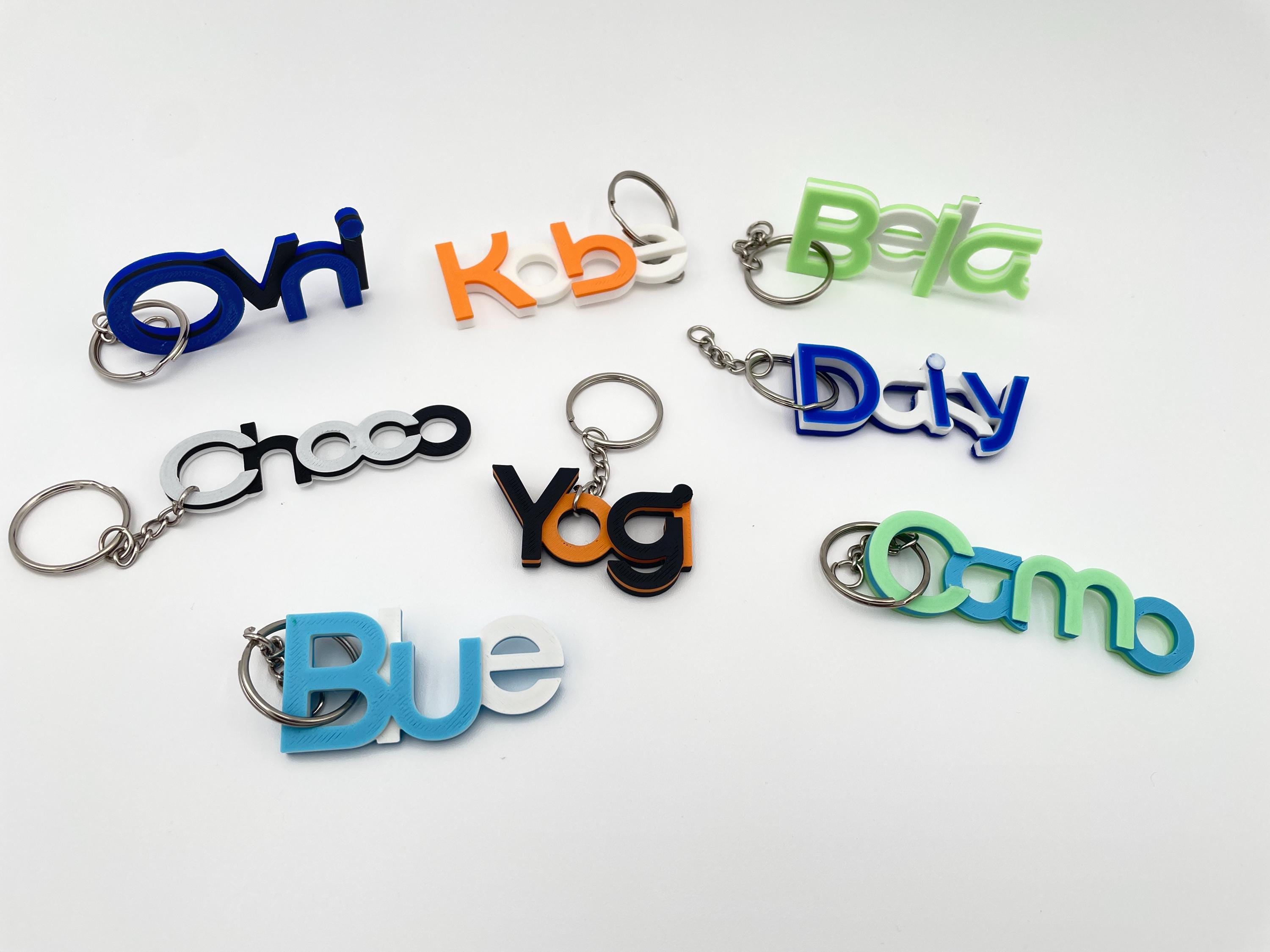 Custom 3D Printed Keychain | Custom Key Chain | Name Keychain | Custom ...