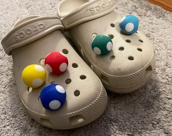 Colorful Mushroom Croc Charms | Handmade Shoe Accessories | Fun & Unique Decor