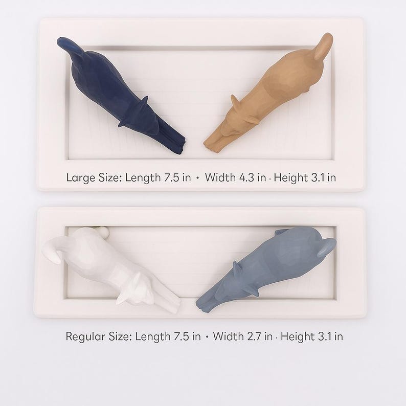 Portaanelli a forma di gatto / Portagioie con due gatti / Regalo per amanti dei gatti / Vassoio organizer per anelli / Portagioie / Decorazione con gatto stampata in 3D / Regalo per lei immagine 6