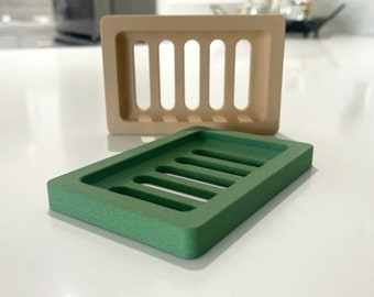 Porte-savon moderne imprimé en 3D - Porte-savon élégant - Accessoire durable pour porte-savon aux couleurs personnalisées - Décoration d'intérieur - Essentiels pour la douche/la cuisine