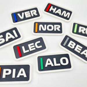 Motorsport Driver Magnet | Personalized | Custom Gift | Racing | Hamilton | Lando | Verstappen | Piastri | Sainz | Leclerc | Alonso | Russel