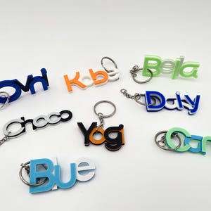 Custom 3D Printed Keychain | Custom Key Chain | Name Keychain | Custom Key Ring | 3D Printed Name | Custom Name Keychain | Backpack Tag |
