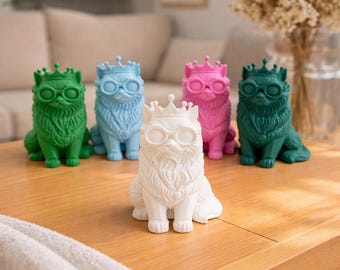 Princess Donut Bookshelf Figurine, LitRPG Book Decor, Dungeon Crawler Carl Inspired Cat Statue, 3D Printed Collectible, Fantasy Reader Gift