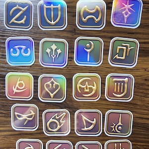 FFXIV Battle Job Icon Vinyl Stickers