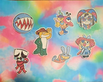 Pegatinas de vinilo con personajes chibi de TADC