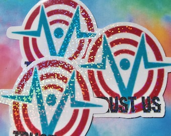 Trust Us Fanmade Hazbin Hotel Vinyl Sticker