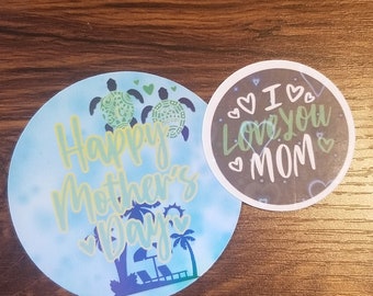 Mothers Day Vinyl Waterproof Stickers