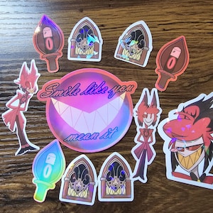 Alastor Hazbin Hotel Vinyl Stickers
