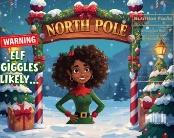 North Pole Holiday cocoa treat pouch elf giggles likely
