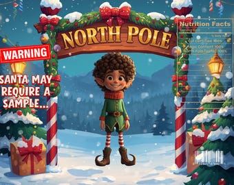 north pole elf treat pouch template christmas cocoa packet wrapper holiday treat bag printable tree pouch digital download
