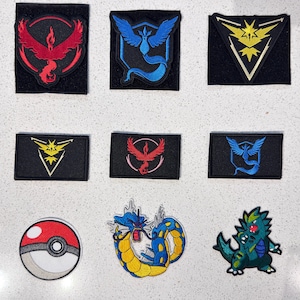 Monster Team Embroidered Patches, Hook and Loop Tactical Patches, Dragon Creature Iron On Patch, Gaming Patch for Backpack Jacket
