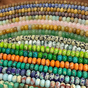 5x8mm Natural Shoushan Stone Abacus Beads, DIY Jewelry Accessories, Loose Spacer Beads for Necklaces & Positioning, Wholesale Supply