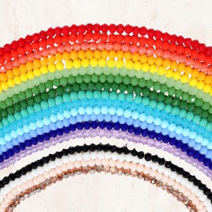 Faceted Crystal Beads Loose Wheel Flat Beads 1mm-10mm for DIY Jewelry Making, Beading Accessories for Handmade Necklaces