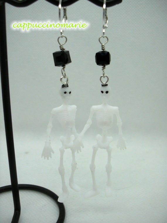 Skeleton store dangle earrings