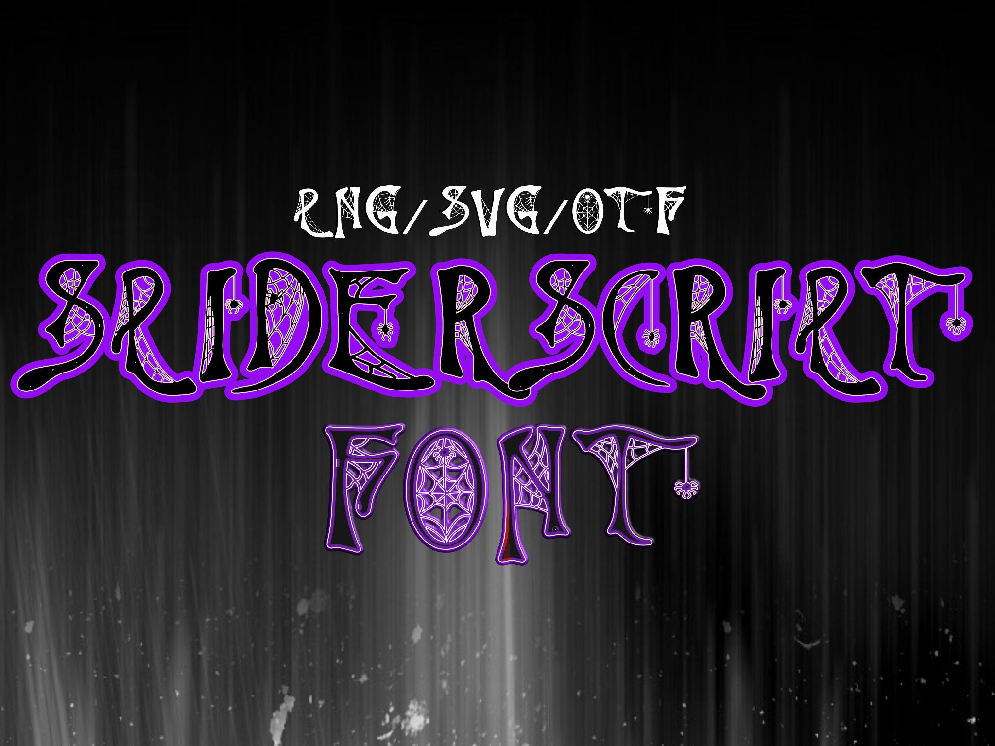 Spiderscript Font - Etsy