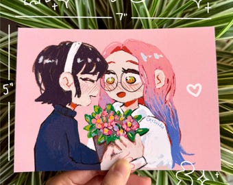 Mizi & Sua Art Print | MiziSua | 5" x 7" Print | Alien Stage | Print Room Decor | Fan Art