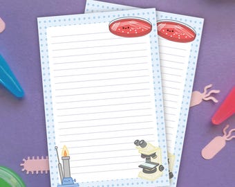 Microbiology Lab Notepad | Clinical Lab Stationery for MLS, MLT & Lab-Tech