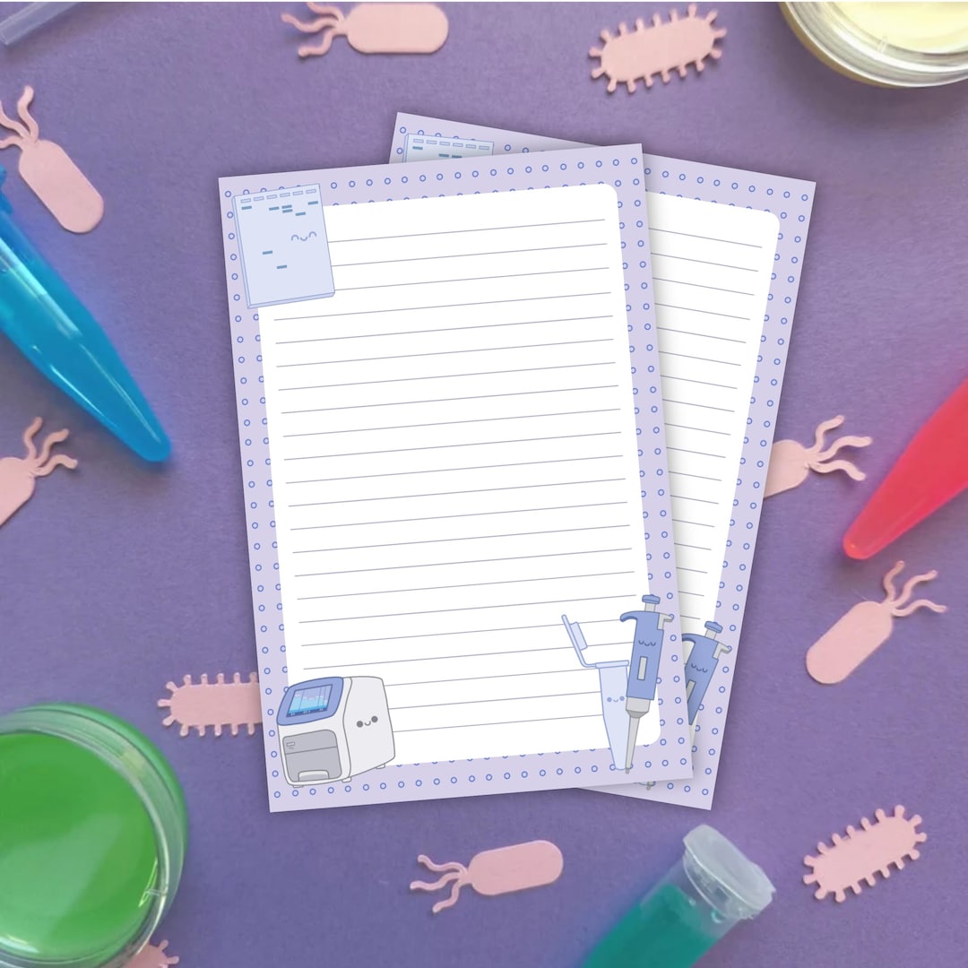 Cute-science Notepad, PCR & Gel Electrophoresis Lab Notes, STEM ...