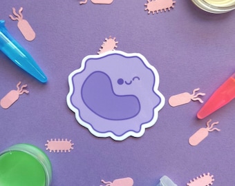 Monocyte Kawaii Stickers|Hematology,Blood Cells,MLT,MLS, Lab Tech,Nurse Stickers|Laboratory,MLT,Phlebotomy Gifts|Immunology Art
