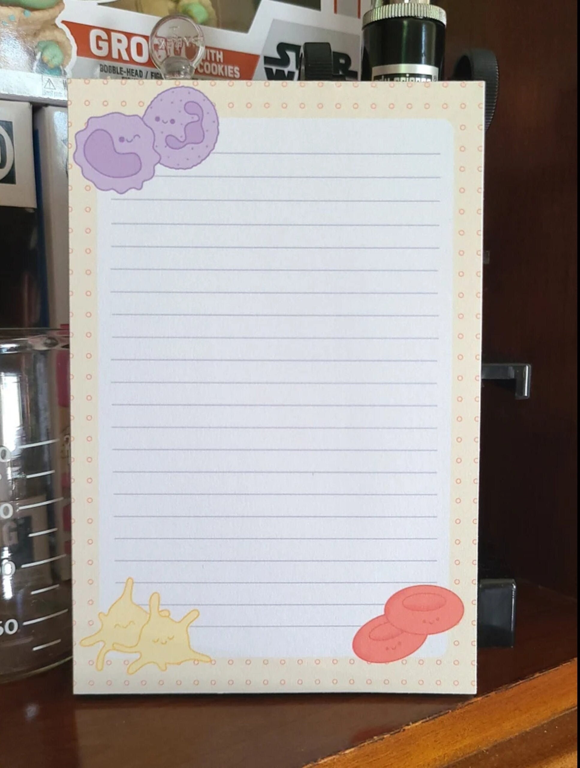 Hematology Blood Cells Notepad-cute Medical Lab Stationery for Lab ...