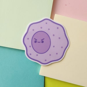 White Cell NK Kawaii Sticker|Immunology Hematology Sticker|Lab Tech MLT, Nurse Sticker|Laboratory Sticker|Hematology Immunology Gift|