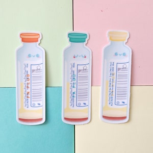 Botellas de cultivo de sangre pegatina Kawaii/pegatina de microbiología/MLS, pegatina MLT/pegatinas de laboratorio/pegatinas de tecnología de laboratorio/pegatina de laboratorio/pegatina de bacterias