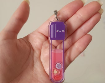 Portachiavi con agitatore per provette ematiche per flebotomisti, tecnici di laboratorio medico, banche del sangue ed ematologia.