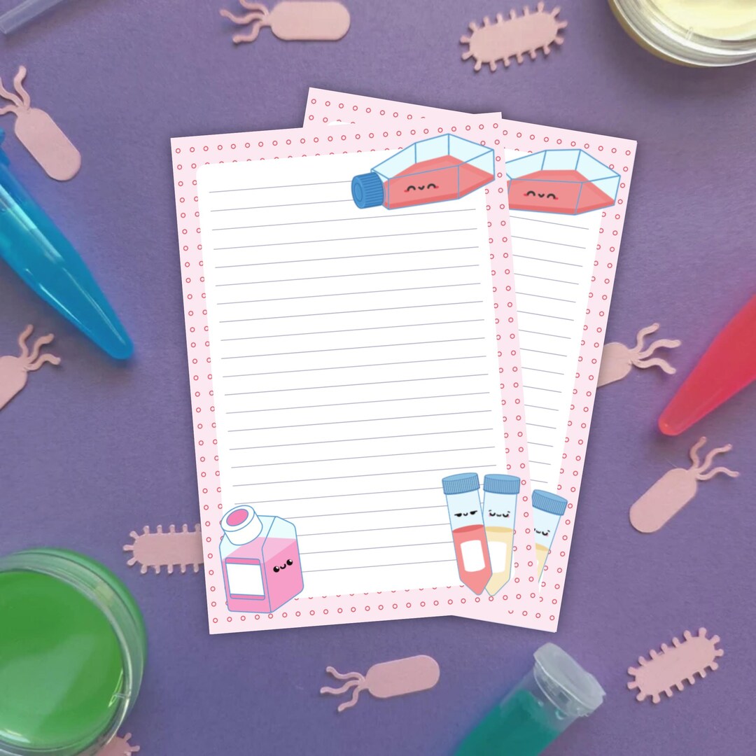 Cell Culture Notepad, Laboratory Research Stationery, Cell-culture Lab ...