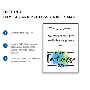 Printable Stepdad Father's Day Card Printable Father's Day Card for ...