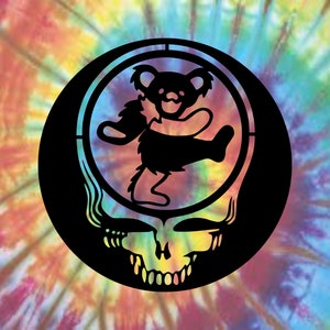 Dead Skull Dancing Bear Red