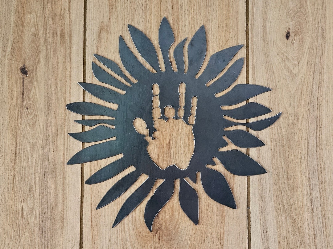 Sunflower With Jerry Hand - Etsy