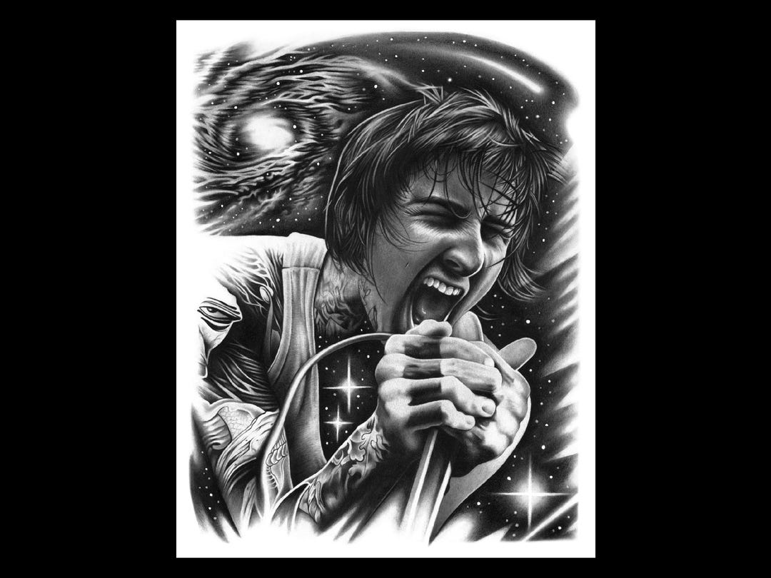 Mitch Lucker | Suicide Silence Fine Art Graphite Portrait Print