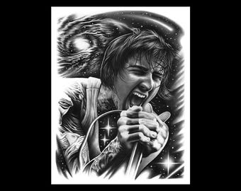 Mitch Lucker | Suicide Silence Fine Art Graphite Portrait Print | 11" x 14"