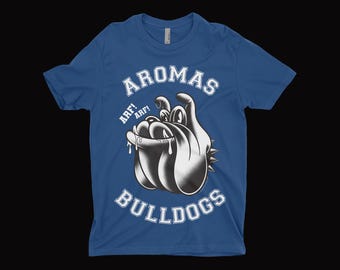 Aromas Bulldogs | Retro School Mascot Graphic T-Shirt by OH Snap! Ink