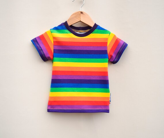Rainbow kids shirt cotton boys rainbow shirt unisex rainbow | Etsy