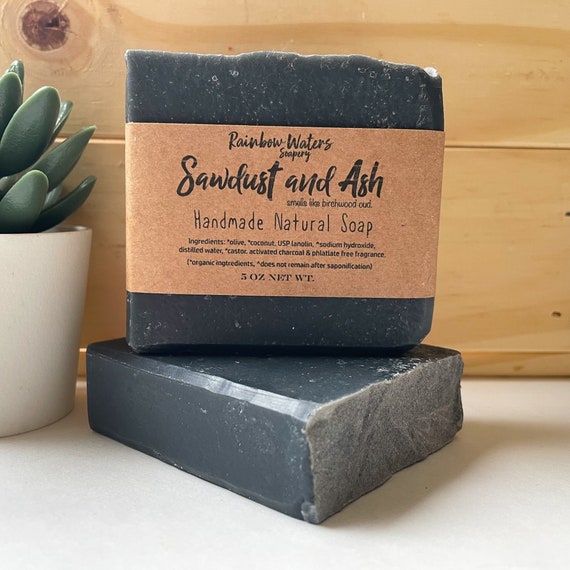 Sawdust & Ash Handcrafted Soap Bar With Activated Charcoal Soap for Men 