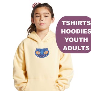 Derpy Tiger Yellow Hoodie for KIDS, Tshirts and Adult Plus Sizes Also Available, KPop Inspired Streetwear, KPDH KDH Gift Zoey Sweatshirt