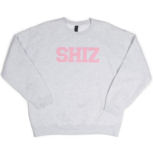 SHIZ University Sweatshirt Wicked Movie College Crewneck Gray with Pink and Navy Blue Patch Unisex Christmas Gift Broadway Fan Movie Premier