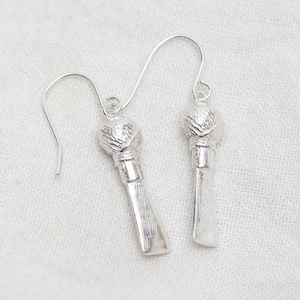 Bassoon Reed Earrings, Sterling Silver