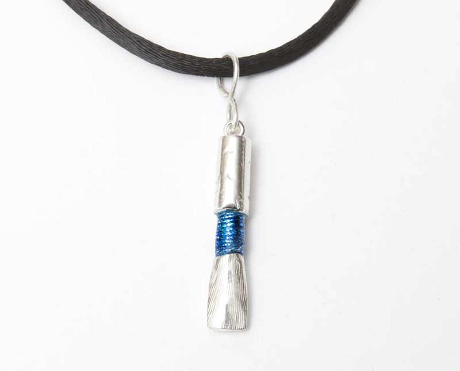 Small Oboe Reed Necklace Any Color Sterling Silver Etsy