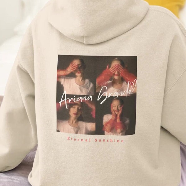 Vintage Ariana Eternal Sunshine Hoodie, Ariana Grande Album Grafik Hoodie, Grafik Hoodie, Übergroßer Unisex Hoodie, Sweatshirt, Pullover