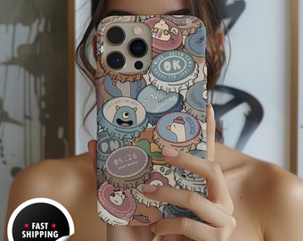 Anime-stijl flesdop telefoonhoesje